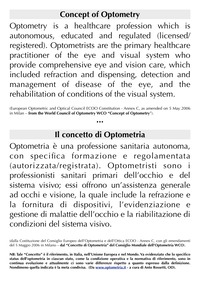 Concetto di optometria ECOO WCO da www.optometria.it